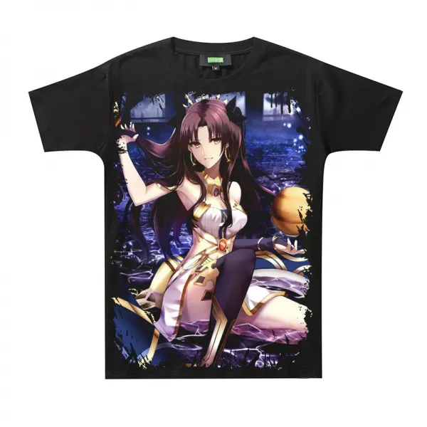 운명 관 위치 지정 FGO 주변 블랙 정덕 반팔티셔츠 FATE 이차원 남녀 행장을 하고 경비원을 호위함 궁사랑