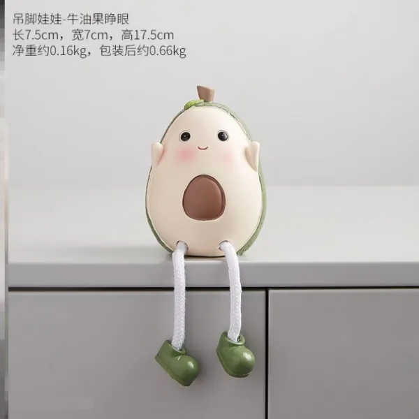 인테리어소품 탁상 흔들시계 소품 옷장 장식 장식품 귀여운 침실 셀럽 방 수납장, T18-F35-밀크오일 과일-뜬눈