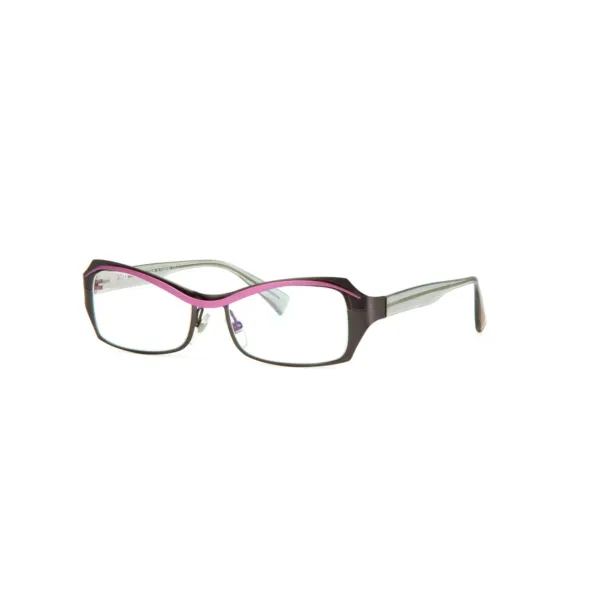 246021 / Alain Mikli Al1117 Mo1m Grey Lilac Pink Clear Frame Vintage Eyeglasses 53mm