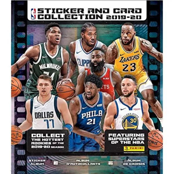 2019 20 Panini NBA 농구 스티커 컬렉션 앨범 (무료 입장 스티커 10 개 포함)