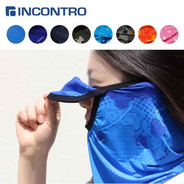 입체형 쿨 멀티스카프 콧잔등 폴딩구조 8Color, 도트블랙