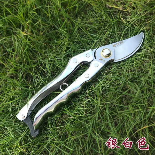 I원림 원예가위 정원사가 꽃가지를 자르다 나뭇가지를 손질하다 F가지치기 꽃열매를 따다 도구 계혈등 2566509964, 실버화이트 비닐 단추 실버화이트 비닐
