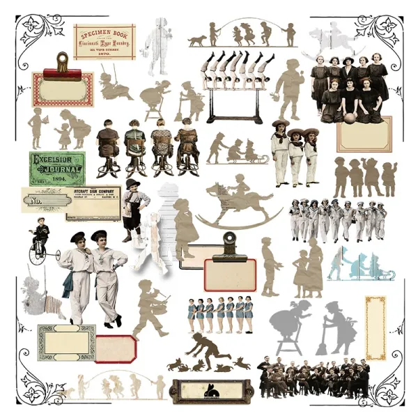집단 생활 투명 pvc diecuts diy scrapbooking/사진 앨범 장식 공예 1103