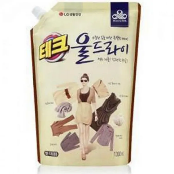 천리마마트 묶음상품기획전 테크 울드라이 리필 1300ml 4개 울세제 1