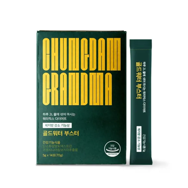 청담할머니 골드워터 부스터 단기간 식수 다이어트 보조제 1BOX 1주분, 골드워터부스터 1BOX 1주분