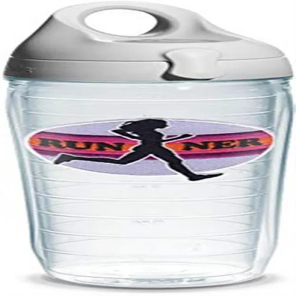 Tervis 위 회색 뚜껑 24 온스 음료와 실행 상징과 물 병