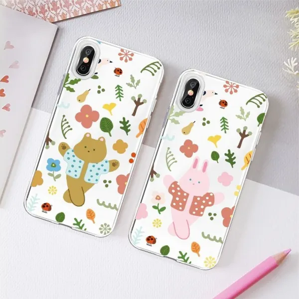 덕&컴 갤럭시노트9 N960 젤리케이스 숲 속 친구들 젤리케이스 하드케이스