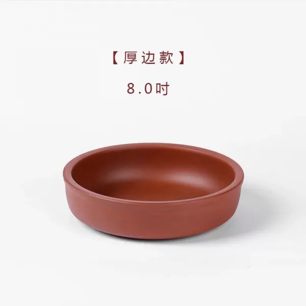 찜밥 찌다 반찬보관그릇 계란찜 자사 바리 누런색 토기 거친 가정용 화이트 국공기 작은공기, 8인치 （대략 20CM ）두툼한 변두