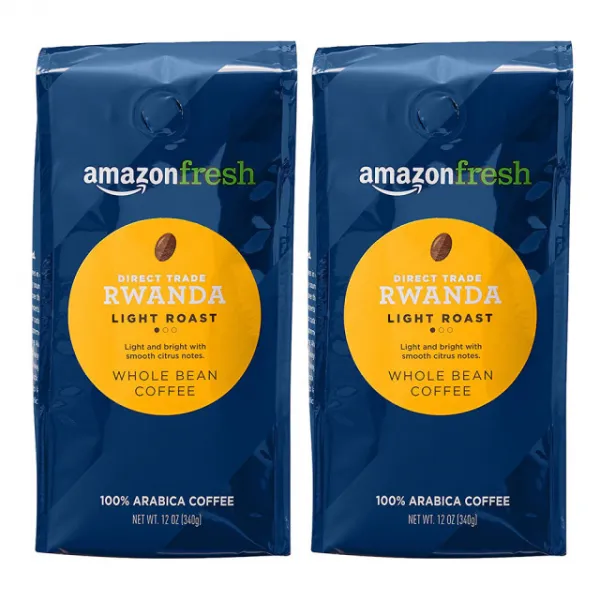 AmazonFresh Direct Trade Rwanda Coffee Light Roast Whole Bean 아마존프레쉬 르완다 커피