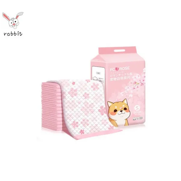 Crazy Rabbit 강아지배변패드 악취를 억제하다 PEL 연류막 채택 수분 흡수력이 강하다 도톰한 디자인