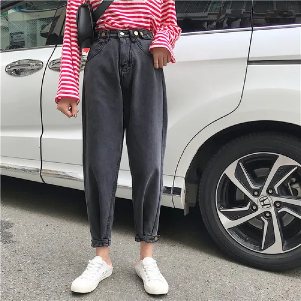 머머다 여성 스트레이트핏 데님팬츠 기모청바지04 Lmw04