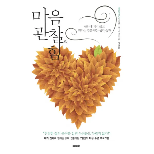 마음 관찰의 힘:불안에 지지 않고 원하는 것을 얻는 생각 습관, 아비요