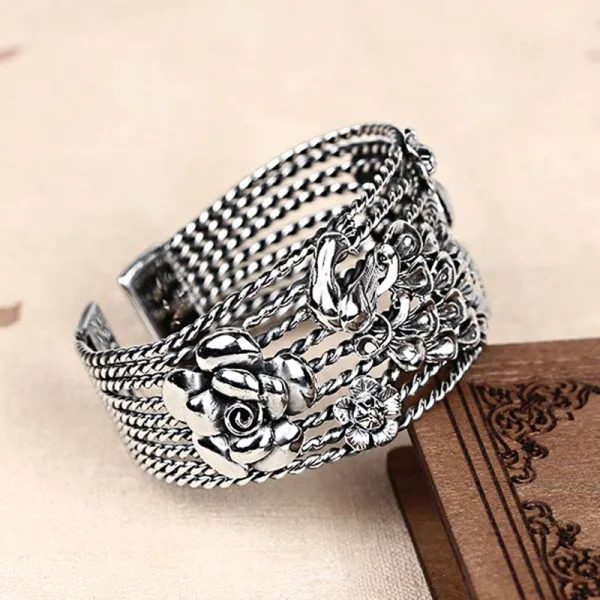 가순 990 봉황 태 과장 공작 넓은 면 여성 오픈 빅