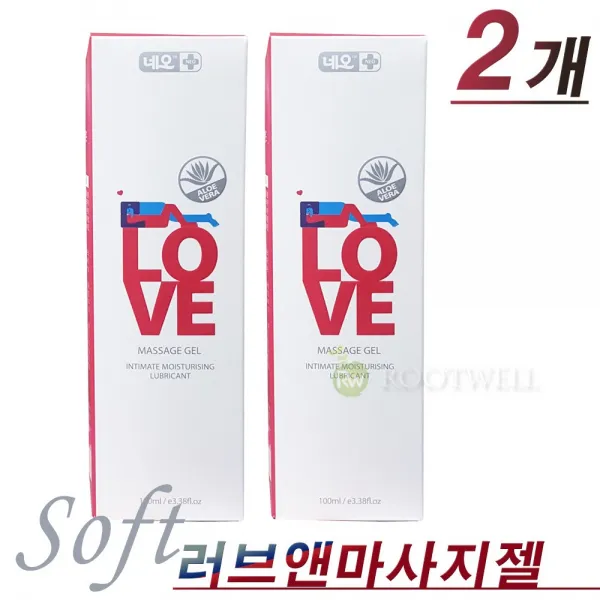 Soft 소프트 러브 앤 마사지 젤 100ml 알로에베라보습성분.투명젤 2개 100ml