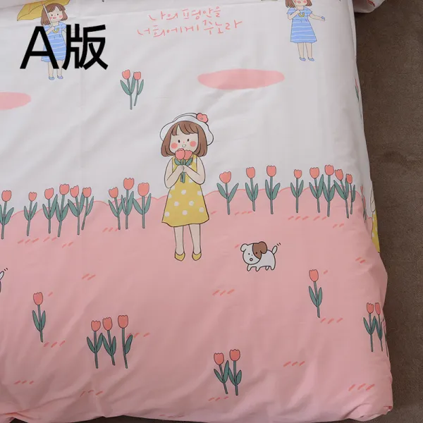 고고바이히어로 자주천 235 순면 코튼 트윌 품 핸드메이드 DIY 이불커버 침대시트 베게커버 면포 풀패딩 꽃터 답 청, A판 반 미터