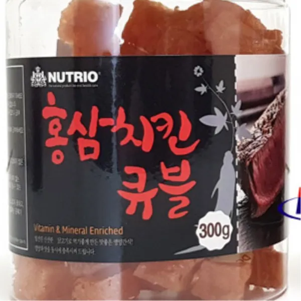강아지간식 큐브형 홍삼치킨 300g 동결건조 보조사료, 1개