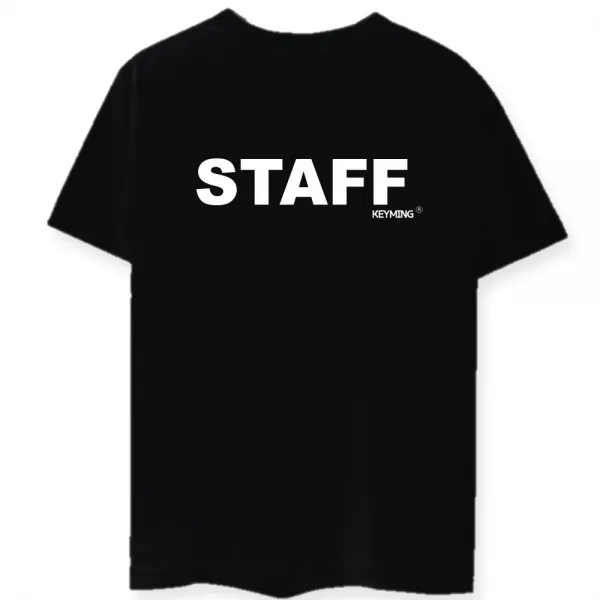 키밍 스태프티 STAFF 반팔티 행사 가게티 매장유니폼, 칼드 본상품선택
