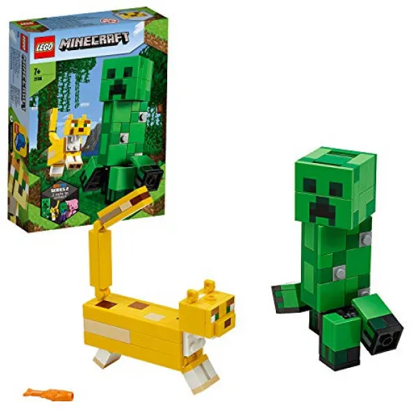 레고LEGO 마인크래프트 빅 피그 구리파TM 와 살쾡이 21156