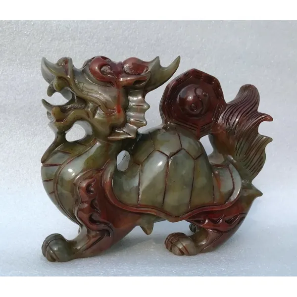 와이유 거북용 재물을 구해 읍내 집수 옥룡 거북이 장식품 광천연 옥돌 20cm팔괘수전거북단가