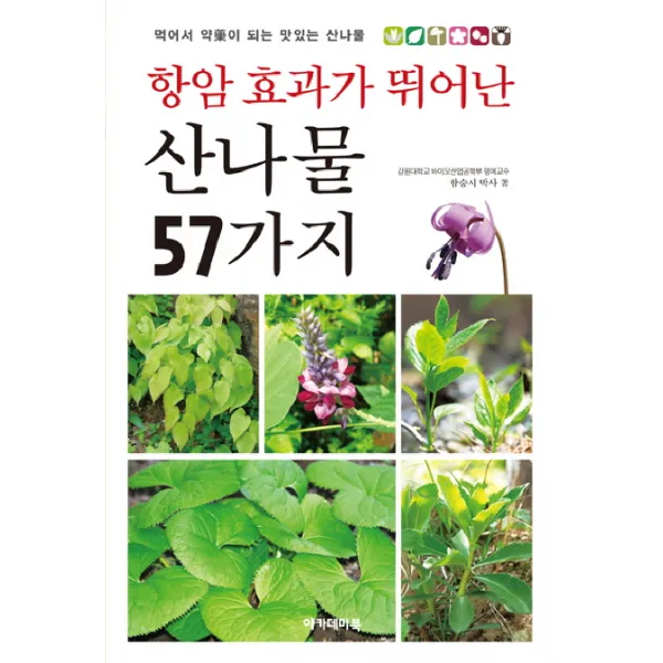 항암 효과가 뛰어난 산나물 57가지:먹어서 약물이 되는 맛있는 산나물, 아카데미북