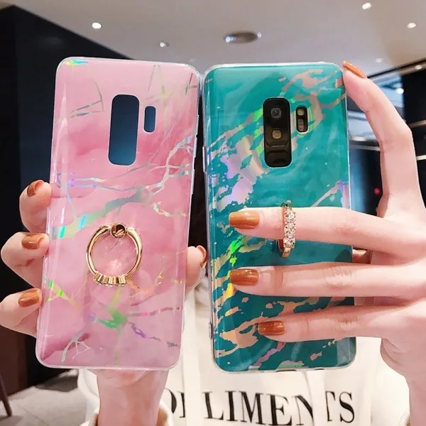  바보사랑 갤럭시 S10 S10e S9 플러스 노트9 8 예쁜 큐빅 스마트링 마블 대리석 적용모델/색상:갤럭시s10플러스/화이트sp1473 상세 설명 참조