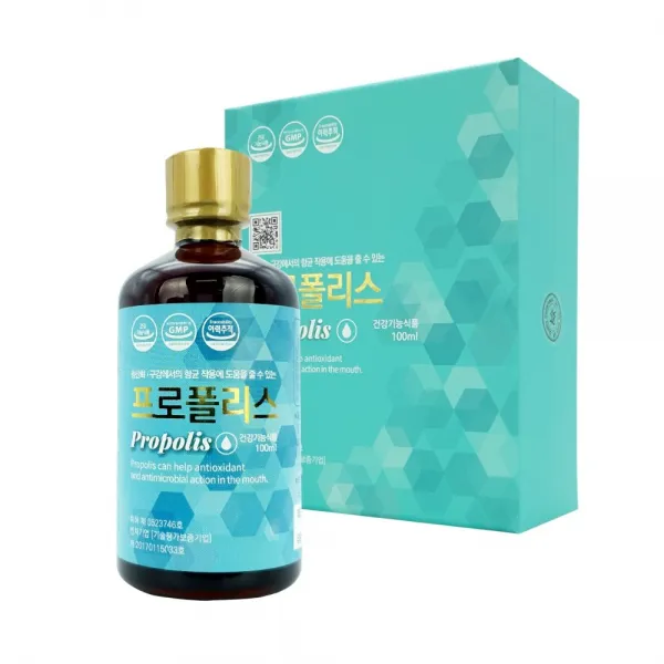 비앤케어 저분자 수용성 프로폴리스 원액 구내염과 목감기에 좋은 영양제 종이백, 1개, 50ml