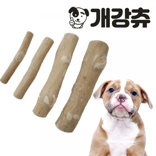 100% 커피나무 도그 우드스틱 강아지 장난감 이갈이 개강츄 대형견, XS