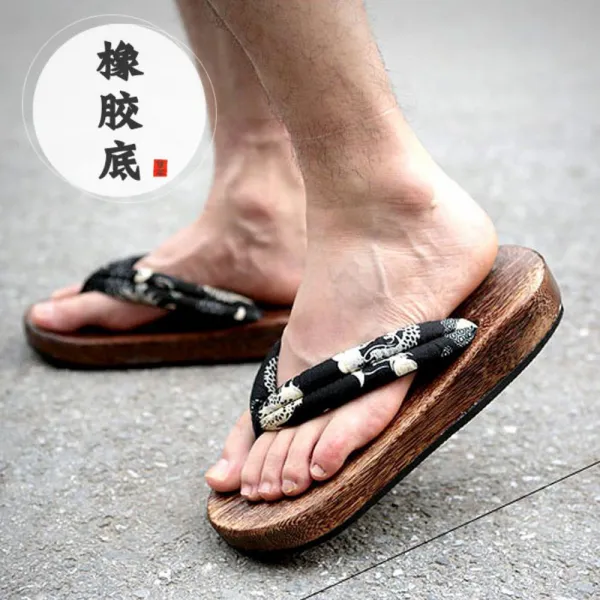 해외직구 레트로 엔틱 나막신 8종 중년 샌들 쪼리 슬리퍼 귀멸의 칼날 게다 코스프레 By The Shoes On