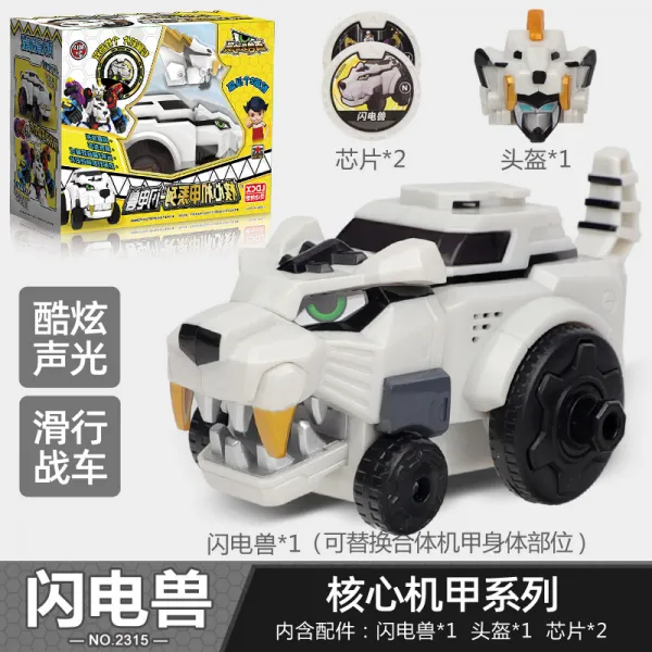 기동 창 백수 총동원 공룡 전대 완구 시계 변형 합체 금강 초강력 전투 용신, 핵심 번개 활주 평판 변형 3부품