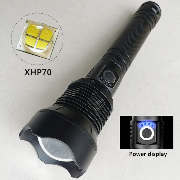 usb 충전 알루미늄 손전등 전력량 표시 xhp7 줌 아웃, P50랜턴 1절18650유에스비 라인