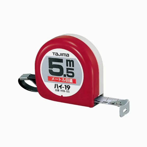 타지마 줄자 수동형 H19 5.5m 19mm 타지마/줄자/수동형/H19/55m/19mm 단일 수량