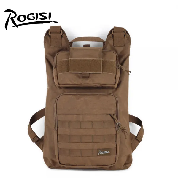ROGISI 루제스 단병은 밀착 전술 배낭 물주머니 군 위장 단거리 트레킹 백 포켓 10R44를 수행합니다, 늑대 갈색