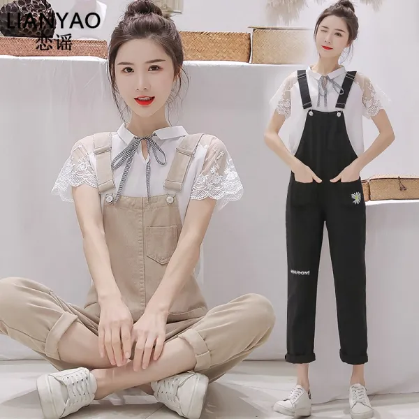 싱푸리 청 여름 봄가을 커플 캠핑룩 여자바지 개강룩 시밀러룩