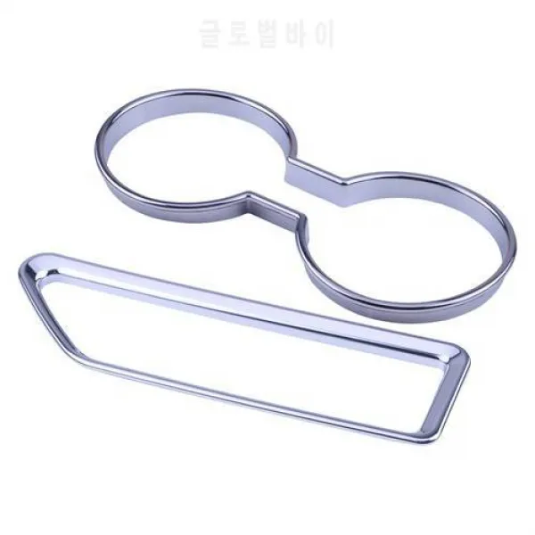 지프 애국자를위한 DWCX ABS 크롬 자동차 인테리어 컵 홀더 보관함 커버 트