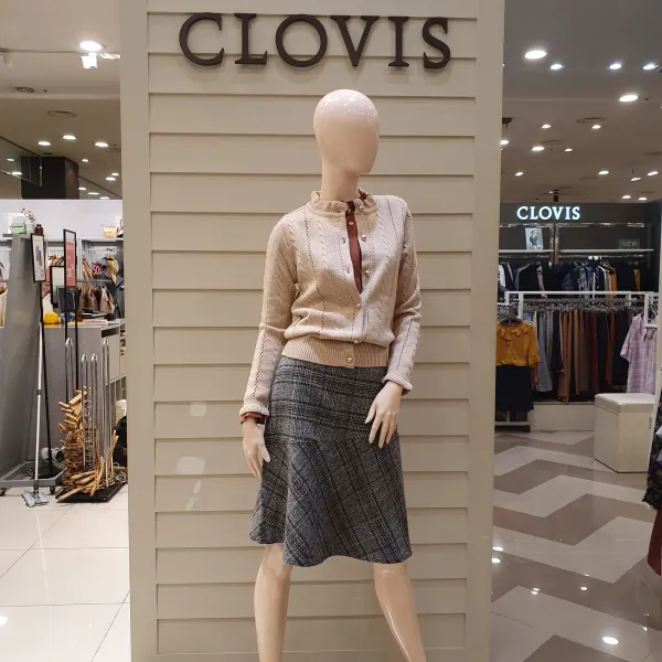 클라비스 꼬글이넥 조직감 가디건 Cvck94t03m