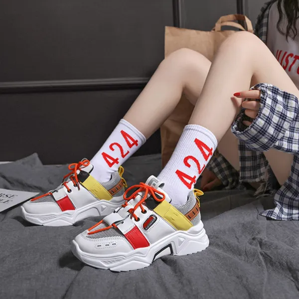 타니즈 컬러 배색 스니커즈 운동화 어글리 슈즈 위버