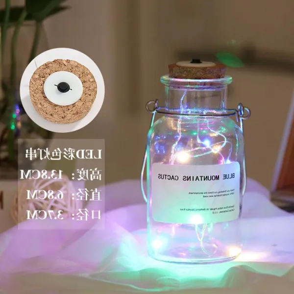 종이접기 덮개포함 밀봉된 장식품 가정용 led나무마개 유행패션 별 라이트내재 투명한 로맨틱 발광, T04-중간사이즈 투명한 색등