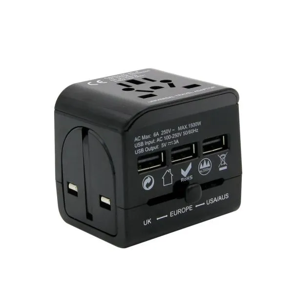 3a 고속충전 해외다국적 여행용 멀티어댑터 Usb3포트 ~+@상품선택+~@