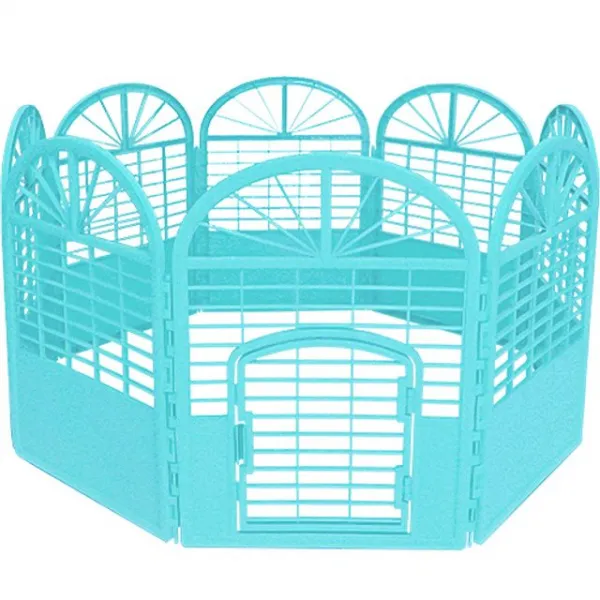 For You! 애견 용품 강아지 울타리 펜스 플라스틱 블루 조립형 애견울타리 강아지펜스 W3d2ea4 A Good Thing