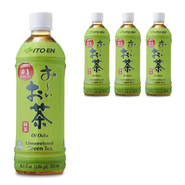 이토 오이 오차 언스위튼드 그린 티, 4개, 500ml