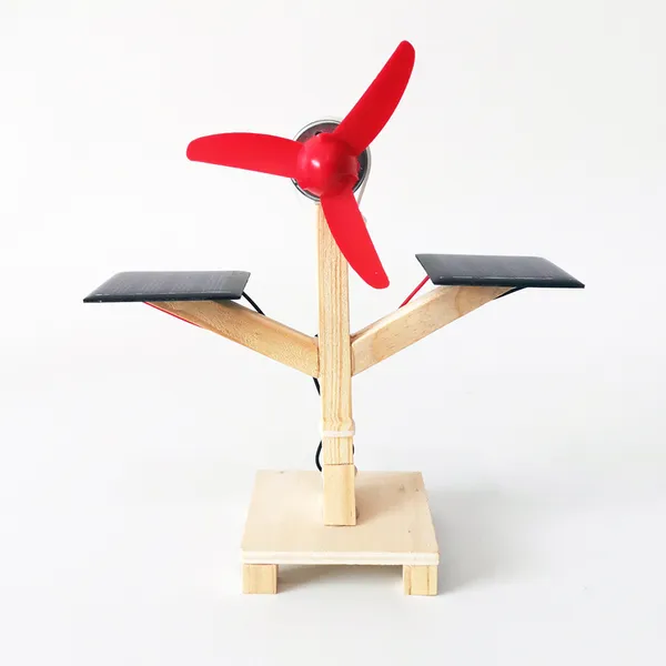 비컴리치 DIY 과학교구 눈맞춤 친환경 태양열 팬 만들기 실험 장난감 재료 패키지, 태양열 팬 【소재 패키지】