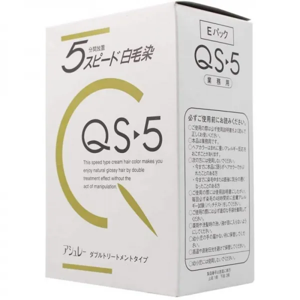 호유 5 분간 방치 속도 백모 염색 애슐리 QS-5 E 팩 브라운 1 · 2 제 각 50g × 3 개 입, 단일상품