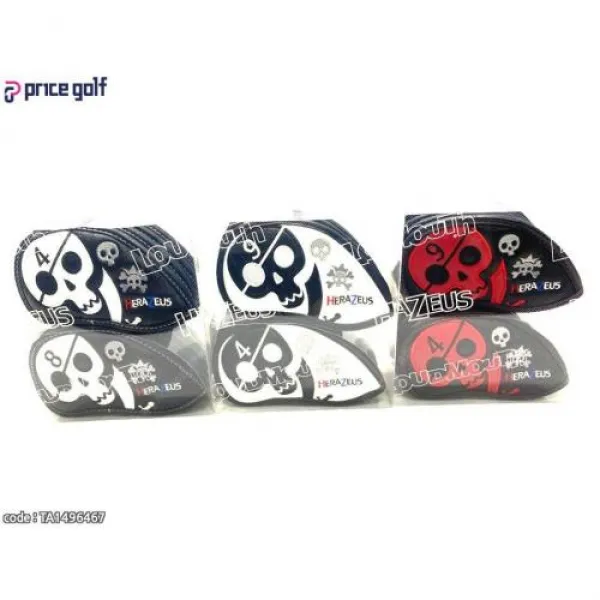 해라제우스 해골 아이언 커버 정품 색상 : 블랙레드