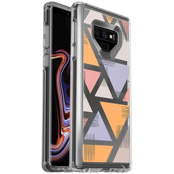 Samsung Galaxy Note9 용 OtterBox 대칭 클리어 시리즈 케이스-좌절감없는 포장-Love Triangle (클리어 /