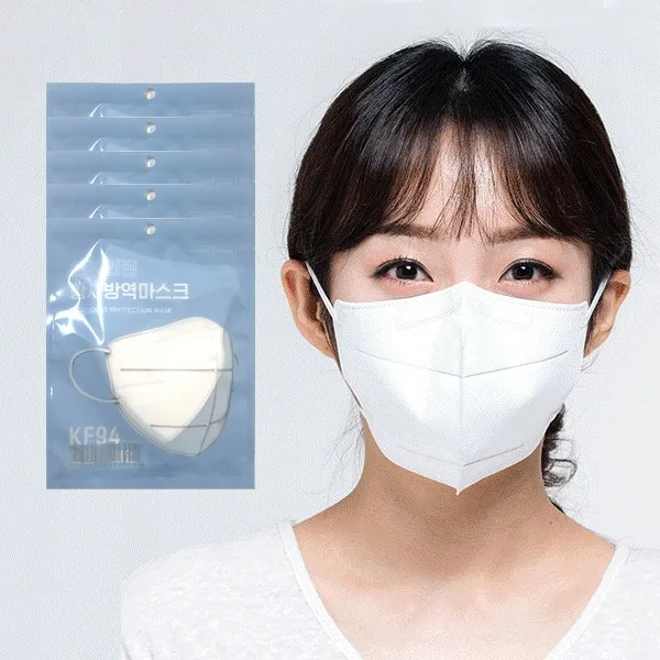 Kf94 쉼표리빙 미세먼지 마스크 대형 5매 개별포장 화이트 5매 1매입