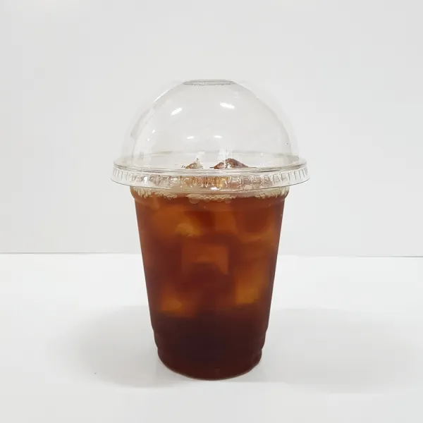 커피바바 92페트 12온스 아이스컵 + 뚜껑 100세트, 12온스 아이스컵+돔뚜껑세트