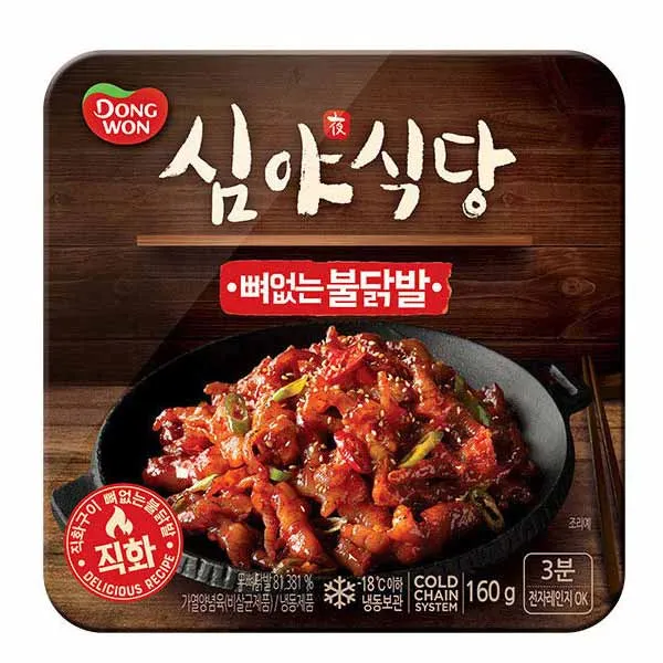 심야식당 뼈없는 불닭발160g, 1개