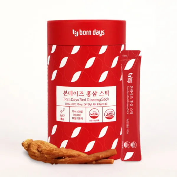 본데이즈 홍삼스틱15mlx30포 (2box 구매시 할인혜택), 2box (60포)(9000원 할인혜택!)