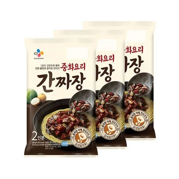  Cj제일제당 Cj 제일제당 중화요리 간짜장 2인분 630g/냉장x3 상세 설명 참조