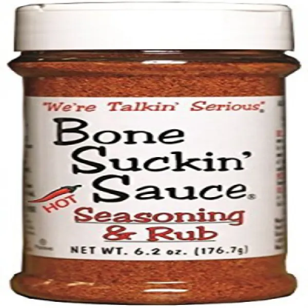 Bone Suckin Seasoning And Rub Hot 6.2 Ounce 164.4g 핫 뼈 사킨 핫 조미료 및 마찰음 164.4g, 1